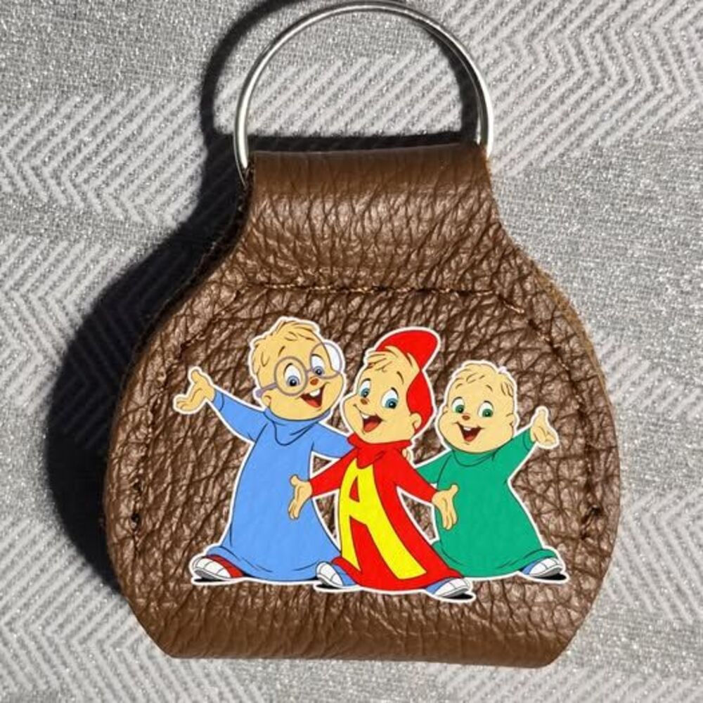 Alvin and the Chipmunks Fan Art Shopping Cart Coin Keychain